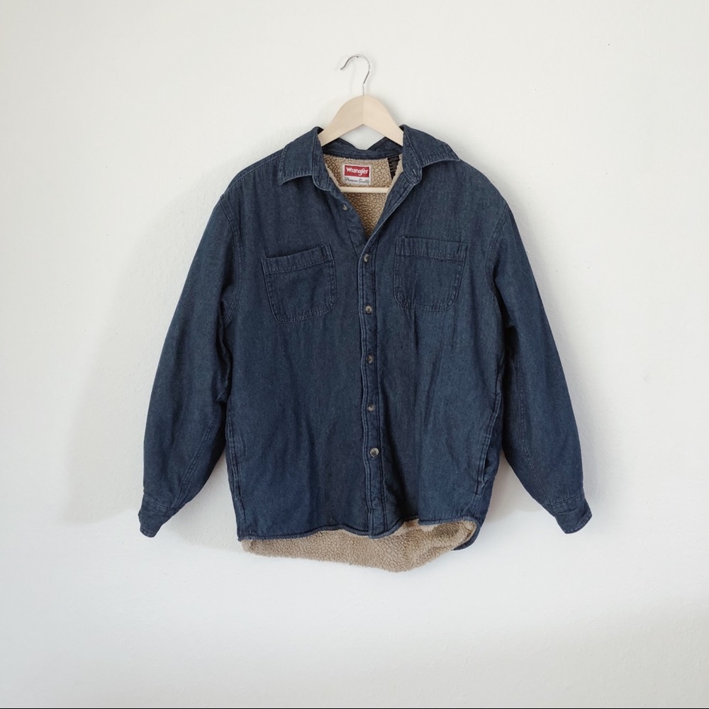 🔥Sale🔥 Wrangler Sherpa Lined Denim Long-Sleeve